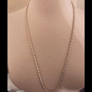 Sterling Silver 925 Italian Rope Chain 30 In 52 GR